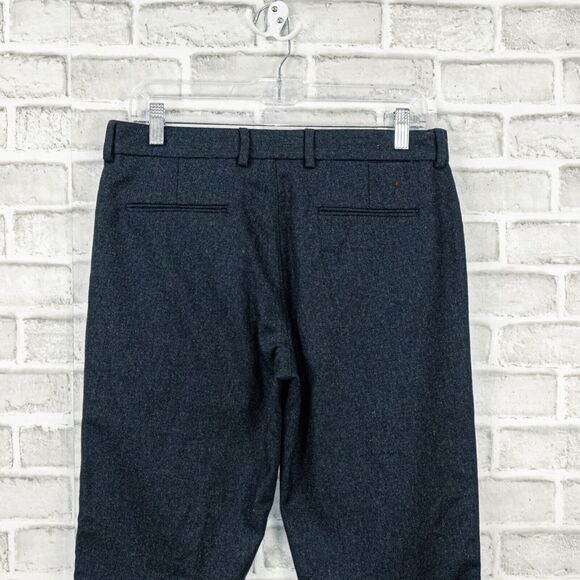APOLIS Global Citizen Wool Blend Trouser Pants Navy Blue Size 30 - Picture 7 of 9